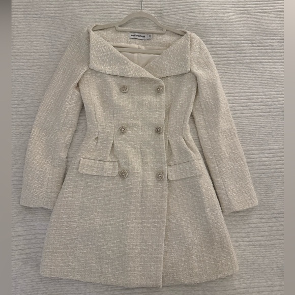 Self-Portrait | Boucle Tweed Mini Dress - Picture 3 of 6